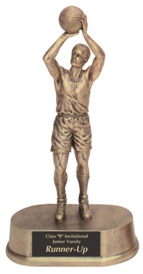 Male Basketball Resin Trophy