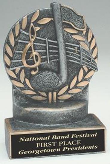 Music 4 1/4 Inch Resin Trophy