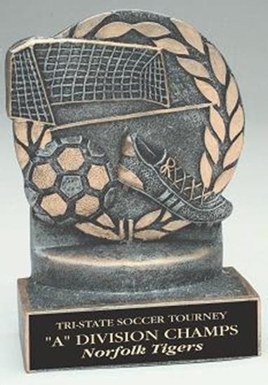 Soccer 4 1/4 Inch Resin Trophy