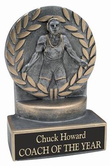 Wrestling 4 1/4 Inch Resin Trophy