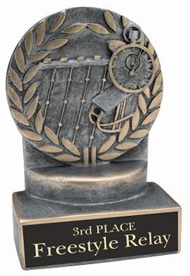 Swimming 4 1/4 Inch Resin Trophy