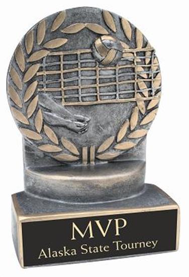 Volleyball 4 1/4 Inch Resin Trophy