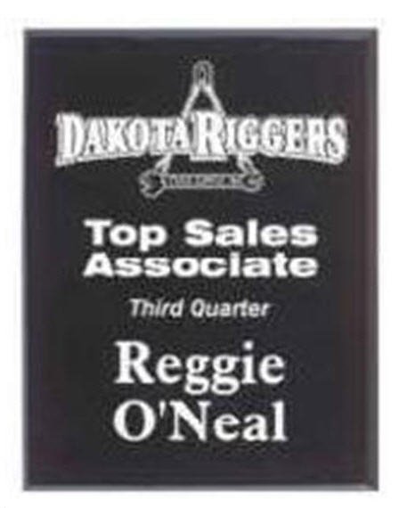 Solid Black Acrylic Plaque