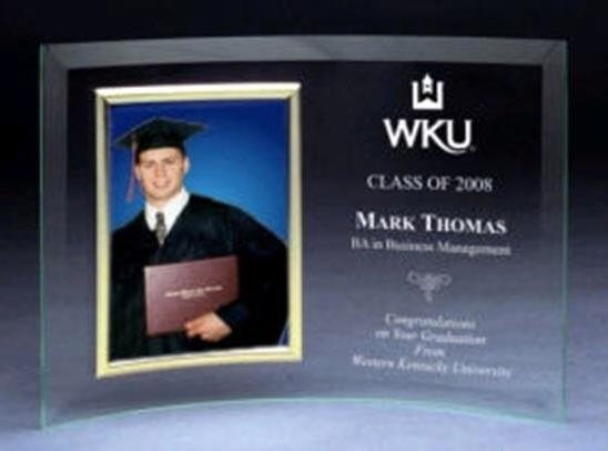 Vertical Glass Picture Frame Award