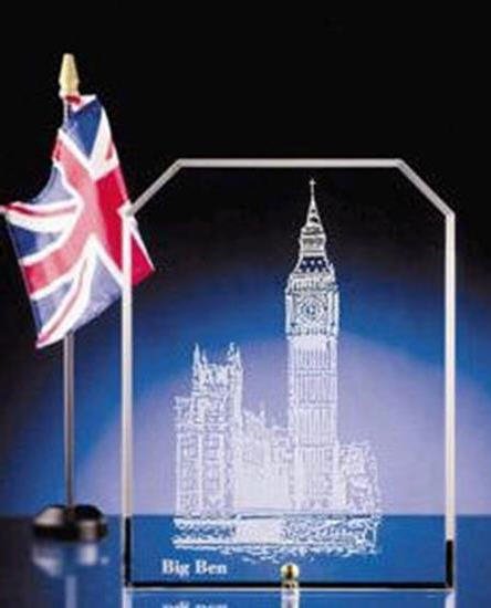 Glass Clipped Rectangle Blank Award