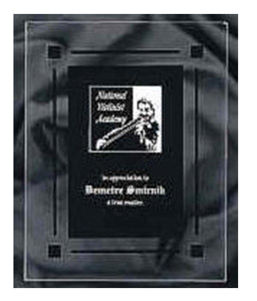 Black Acrylic Clear Plaque