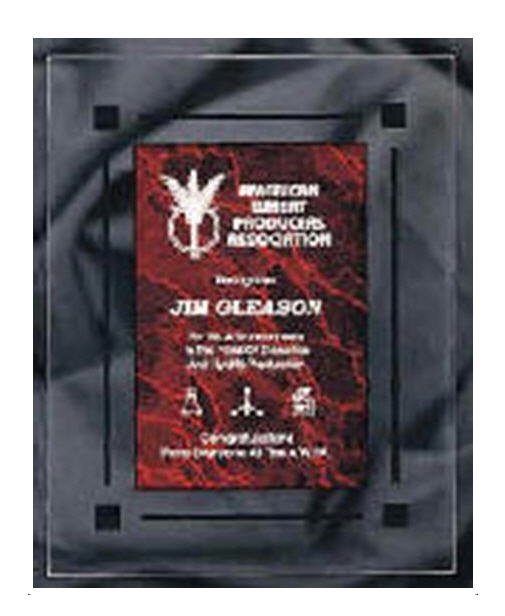 Red Marble Clear Acrylic Plaque