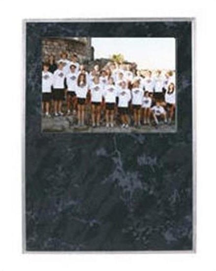 Black Marble Picture Plaque 7x9