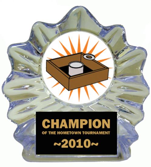 Washer Toss Ice Flame Award