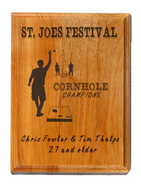 Cornhole Genuine Cherry Plaque