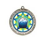 Shooting Star Cupcake Neck Medal