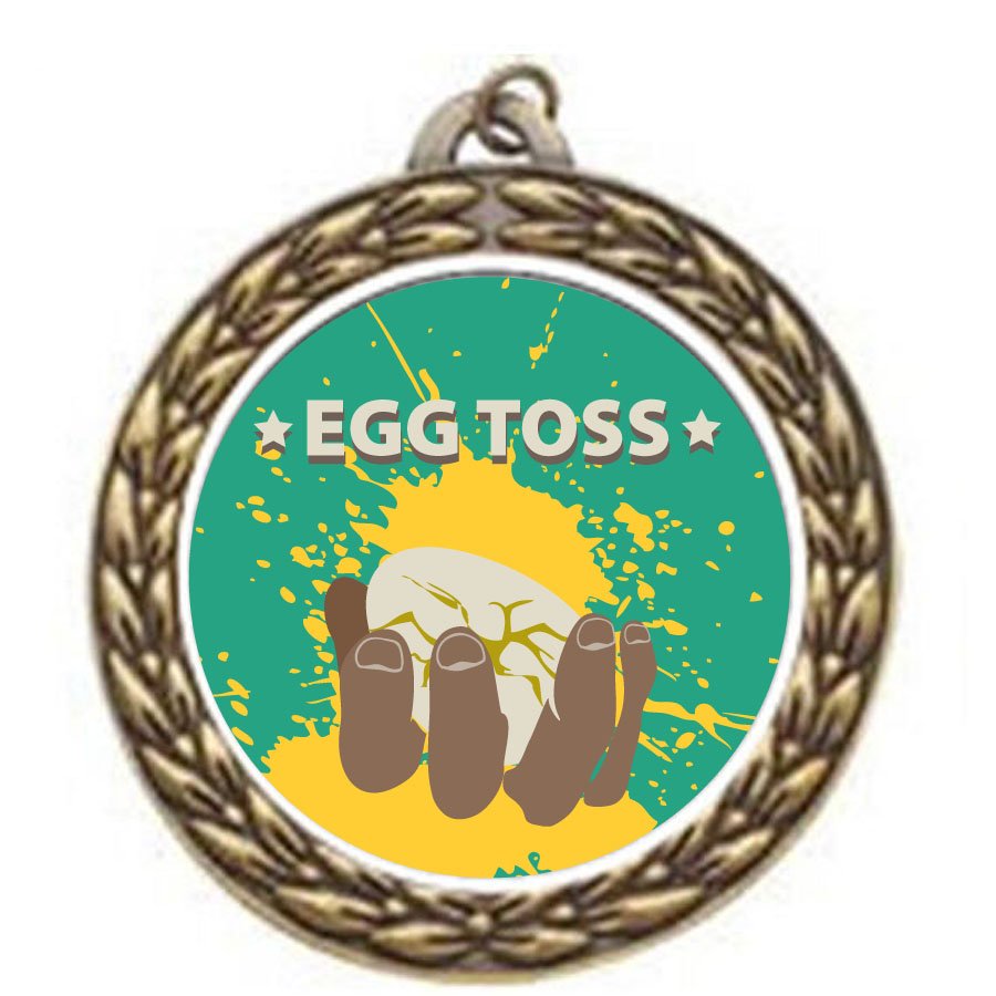 Egg Toss Vintage Medal