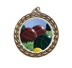 Vintage Bocce Ball Neck Medal