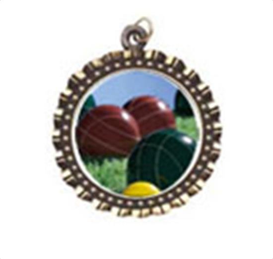 Bocce Ball Neck Medal
