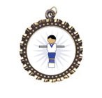 Foosball Figure Neck Medal