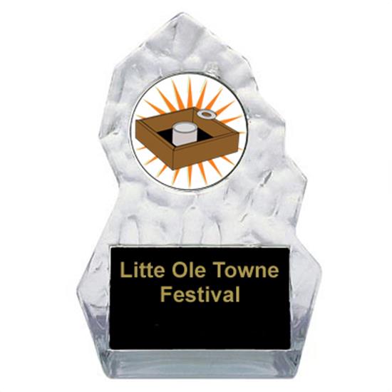 Lightning Sculpted Washer Toss Trophy