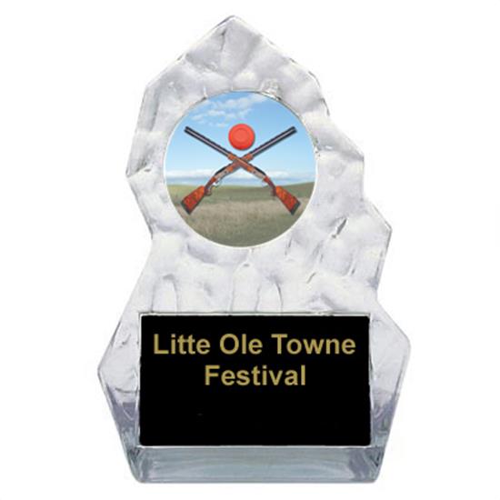 Lightning Sculpted Sporting Clay Trophy