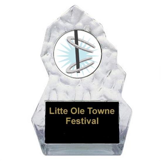 Lightning Sculpted Horseshoe Trophy