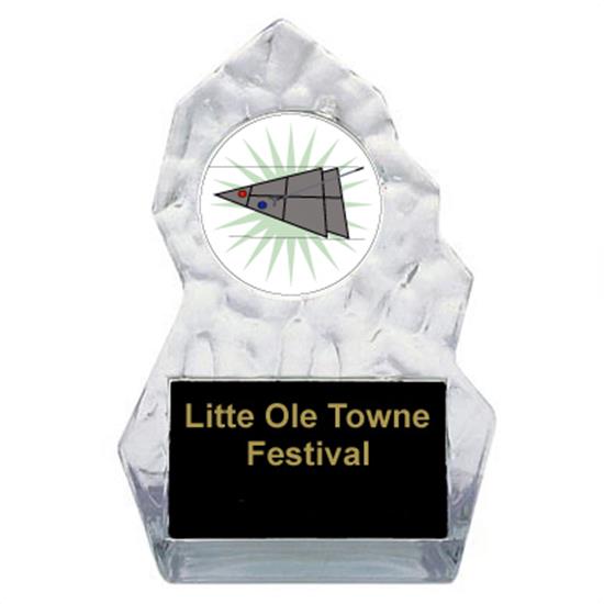 Shuffleboard Lightning Sculpted Trophy