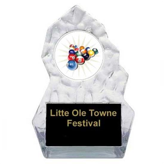 Billiard 2 Lightning Sculpted Trophy