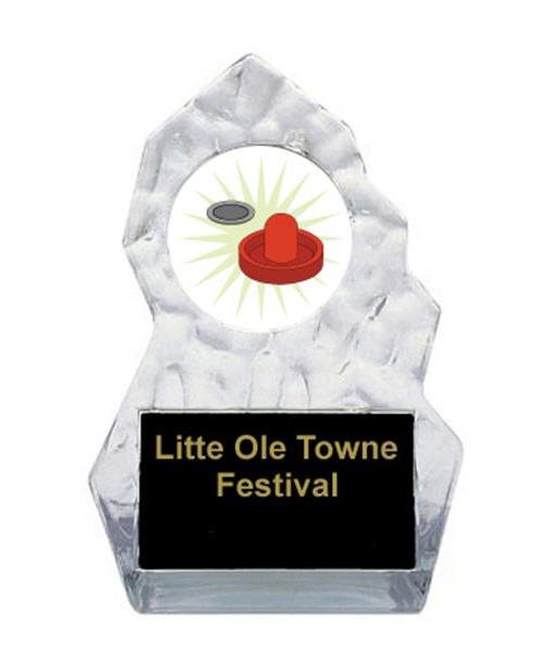 Air Hockey Lightning Sculpted Trophy