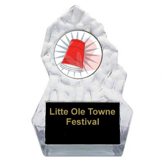 Lightening Sculpted Flip Cup Trophy