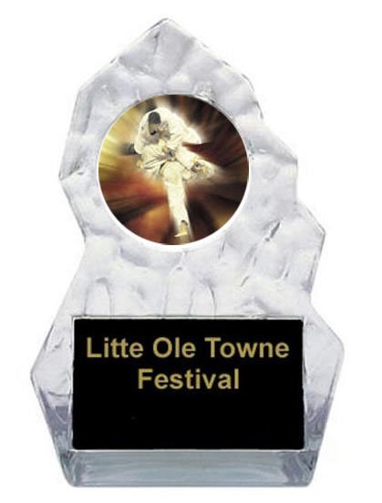 Karate Lightning Sculpted Trophy