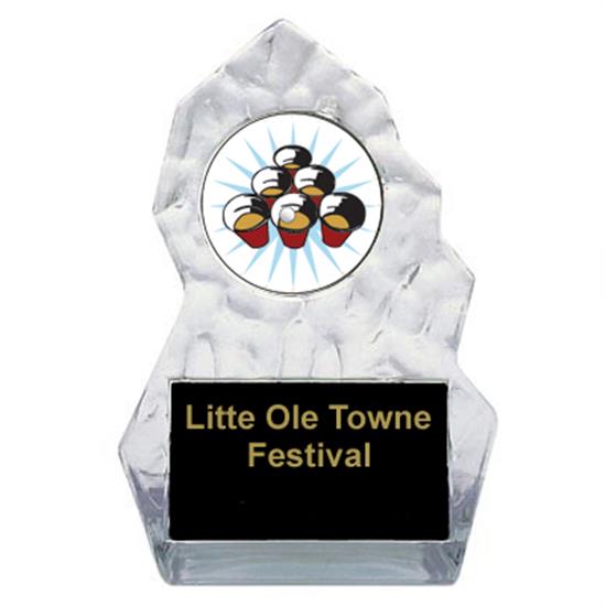 Lightning Sculpted Beer Pong Trophy