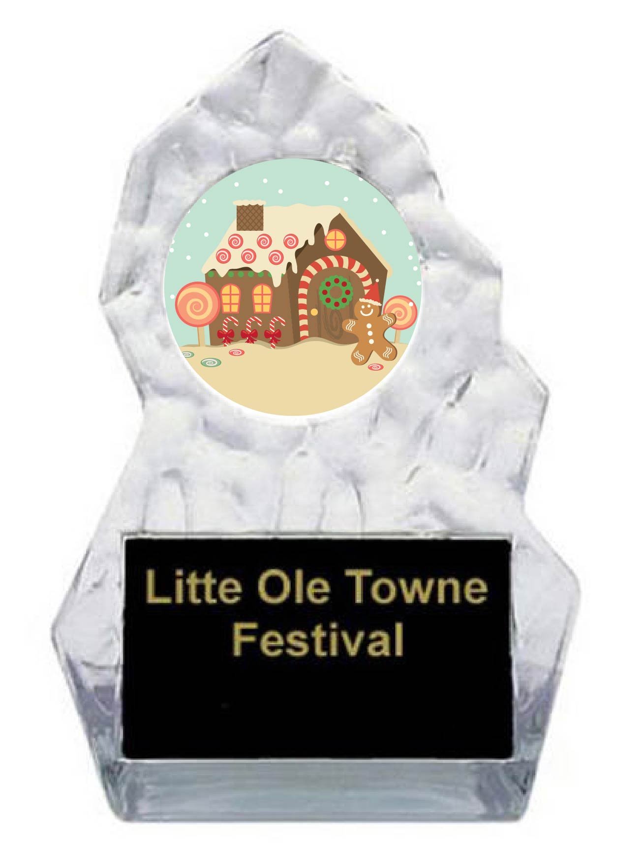 Gingerbread House Sculpted Trophy