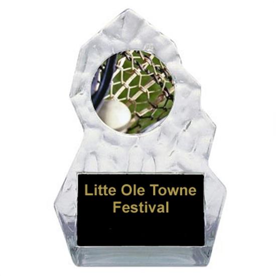 Lighting Sculpted LaCrosse Trophy