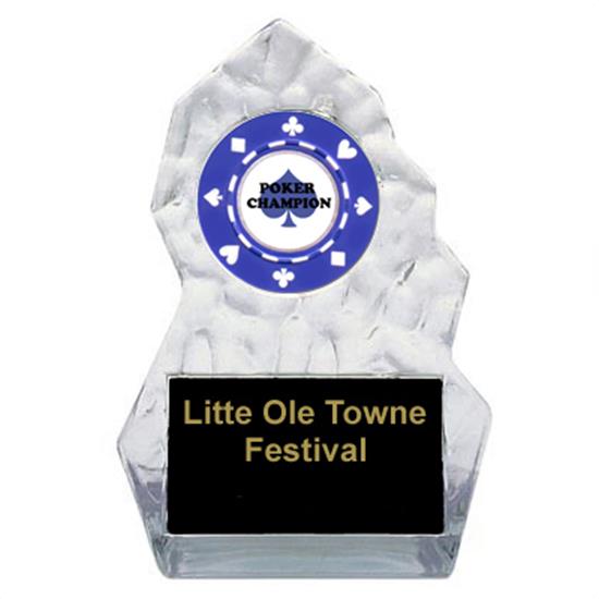 Poker Lightning Sculpted Trophy