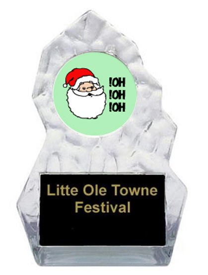 Lightning Sculpted Santa Trophy