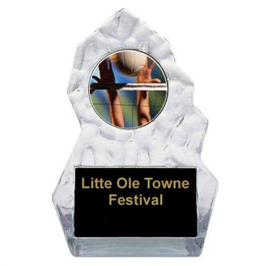 Volleyball Lightning Sculpted Trophy