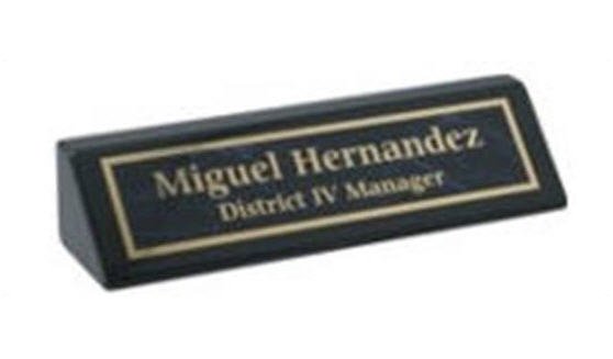 Black Piano Finish Desk Wedge 2x8