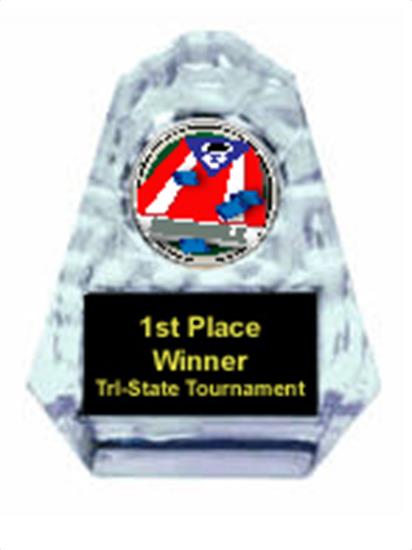 Cornhole Sculpted Ice Trophy