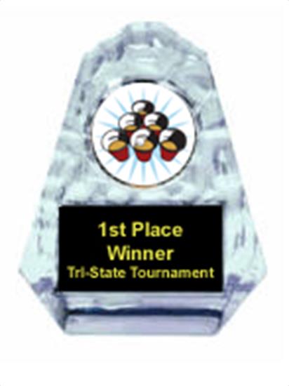Beer Pong Sculpted Ice Award