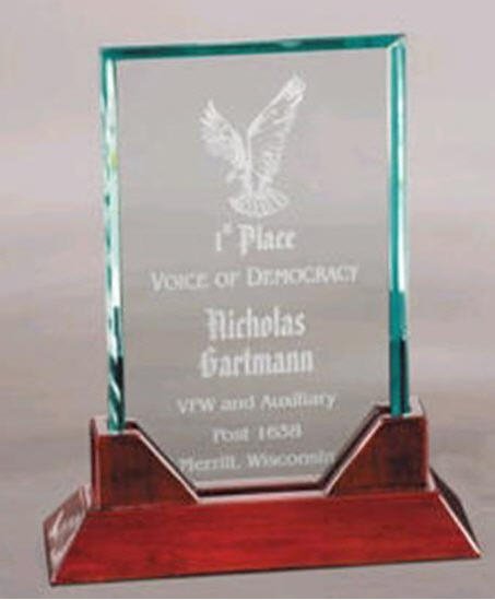 Prestige Rectangle Glass Award