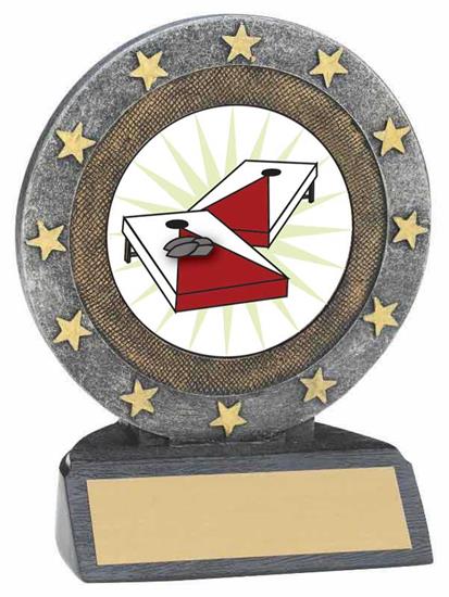 Cornhole Resin Trophy