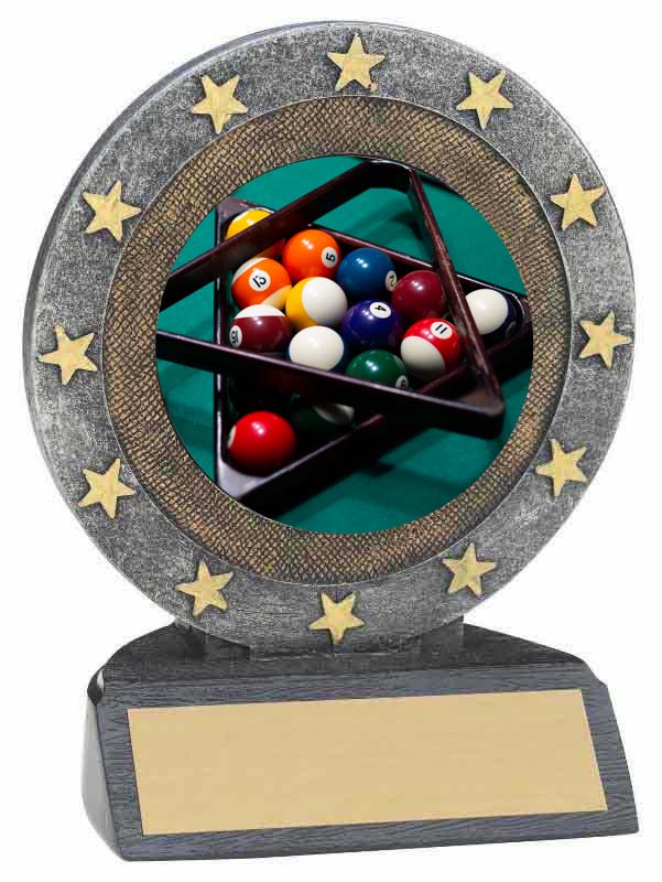 Billiards Star Resin Trophy