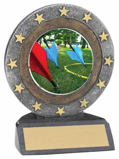 Lawn Dart Resin Trophy