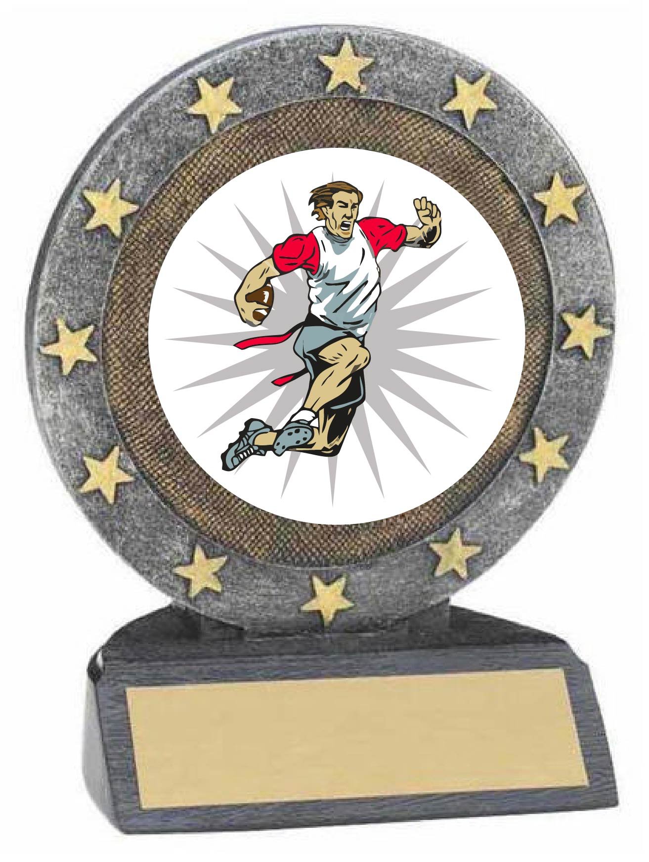 Flag Football Resin Trophy