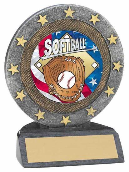 Softball Star Resin Trophy