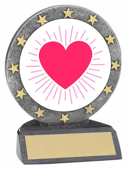 Valentine's Day Resin Trophy