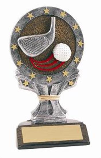 Golf 6 1/4 Tall Resin Trophy