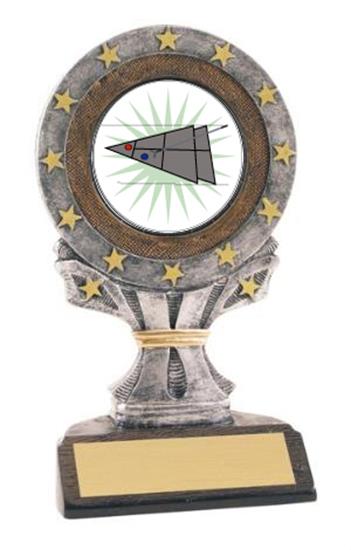 Shuffleboard All Star Resin Trophy