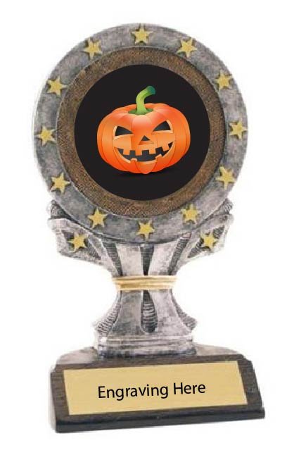 Best Carved Pumpkin Halloween All Star Resin Trophy