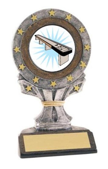 Table Shuffleboard All Star Resin Trophy