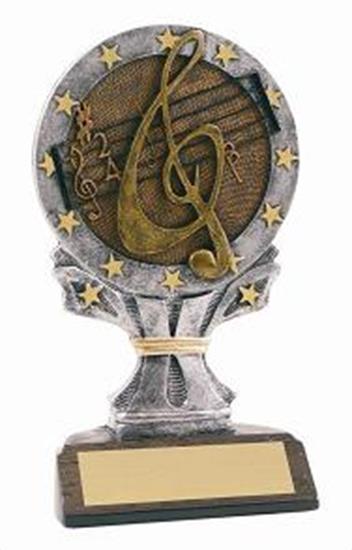 Music 6 1/4 Tall Resin Trophy