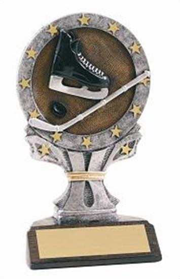 Hockey 6 1/4 Tall Resin Trophy