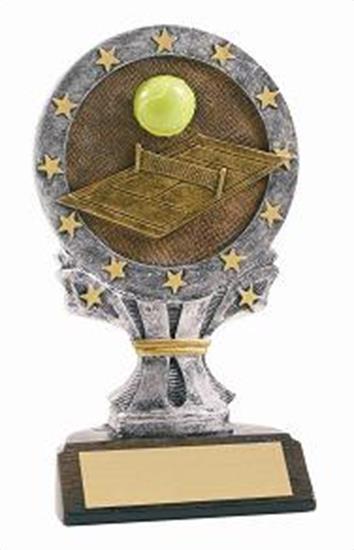Tennis 6 1/4 Tall Resin Trophy